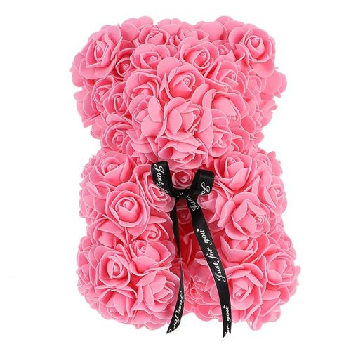 1pc Rose Ours En Peluche Pe Rose Câlin Ours Poupée De Mariage Décoration Petite Amie Cadeau
