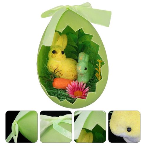 Nid De Lapin De Pâques 1 Pièce, ¿Uf Décoratif De Pâques, Cadeaux De Pâques Pour Enfants