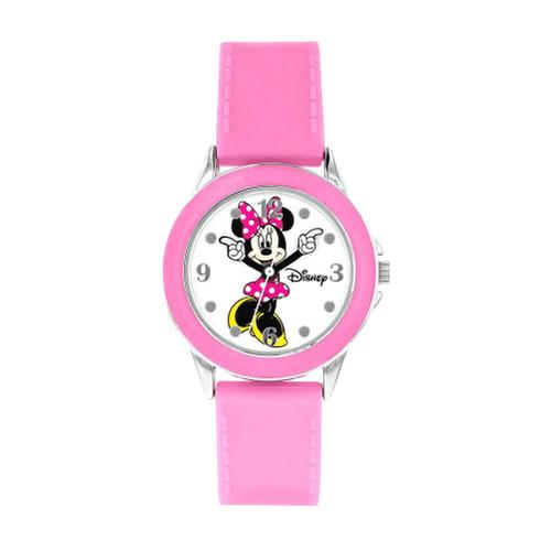 Minnie Mouse Pour Enfants Bracelet En Caoutchouc Rose Montre Analogique