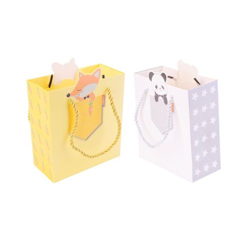Pochettes À Thème Animal Pour Cadeaux, 12 Pièces, Emballages Fourre-Tout, Fournitures Pour Magasin, Panda, Lion, Lapin, Renard