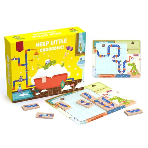 Jeu De Construction Pour Enfants, Formation À La Pensée Logique, Éducation, Puzzle, Classe, Jeu De Société, Petit Crocodile, Labyrinthe, Assemblage, Jouets, #40