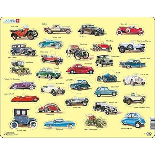 Puzzle 30 Pièces Puzzle Cadre - Voitures Anciennes