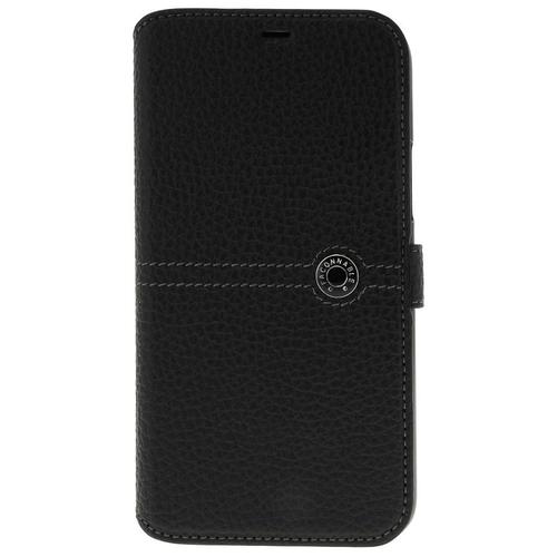 Folio Nice Bouton Laqué Noir Pour Iphone 12 Mini Faconnable