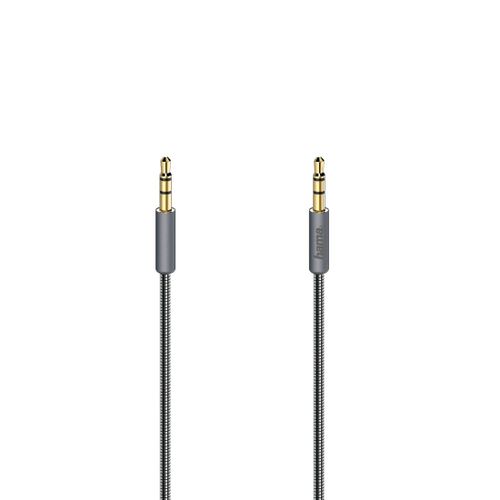CÃ¢ble audio "Elite", jack mÃ¢le 3,5 mm/f. mÃ¢le, mÃ©tal., dorÃ©, 0,75 m
