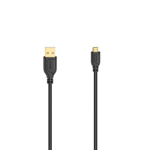 Câble micro-USB "Flexi-Slim", USB 2.0, 480 Mbit/s, 0,75 m