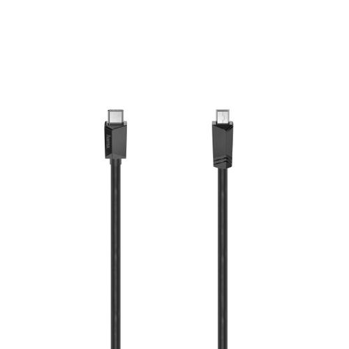 Câble USB-C, mâle USB-C - mâle mini-USB-B, USB 2.0, 480 Mbit/s, 0,75 m