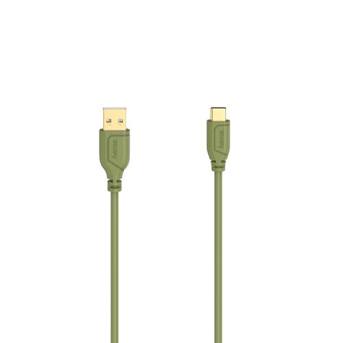 Câble USB-C "Flexi-Slim", USB 2.0, 480 Mbit/s, Turtle Green, 0,75 m