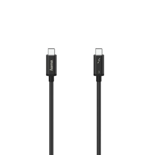 Câble Thunderbolt-3 "USB-C", 40 Gbit/s, 5 A, 100 W, Ultra-HD 5K, 0,50m