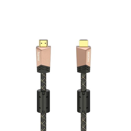 Câble HDMI? Premium avec Ethernet, mâle - mâle, ferrite, métal, 0,75 m