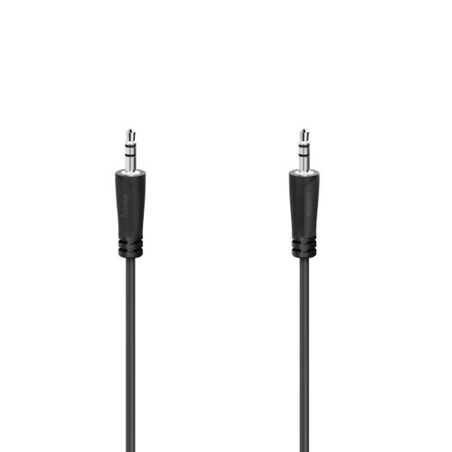Câble audio, f. jack mâle 3,5 mm - f. jack mâle 3,5mm,stéréo, 5,0 m