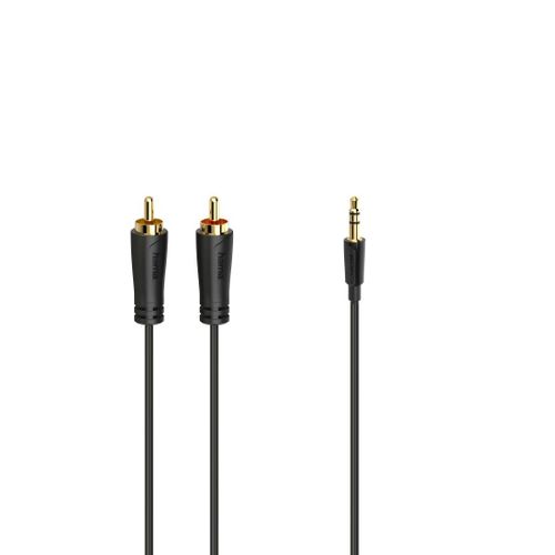 CÃ¢ble audio, jack mÃ¢le 3,5mm - 2 fiches RCA mÃ¢les, stÃ©rÃ©o, dorÃ©, 3 m