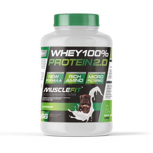 Whey 100% Protein 2kg_Brownie - Musclefit 