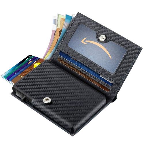 Porte-Cartes INF Portefeuille avec porte-carte pop-up protection RFID Le noir