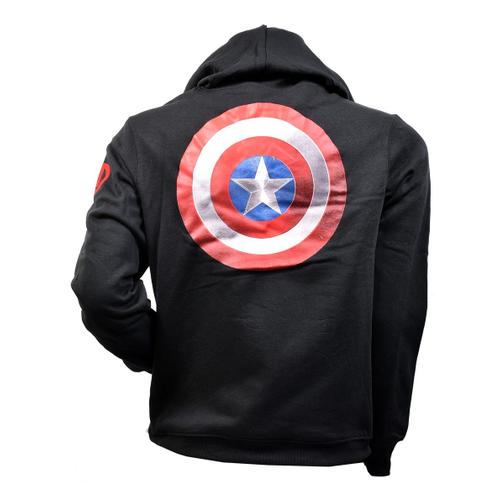 Sweat Licence Fantaisie En Coton Confort Et Qualité Avengers Hs3678 Noir