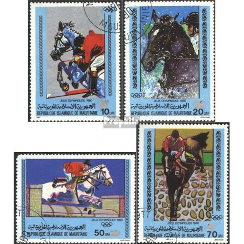 Mauritanie 680-683 Oblitéré 1980 Jeux Olympiques Moscou 1980