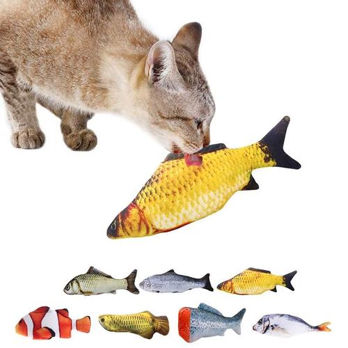 Jouet poisson pour chat - Saumon à l'herbe à chat