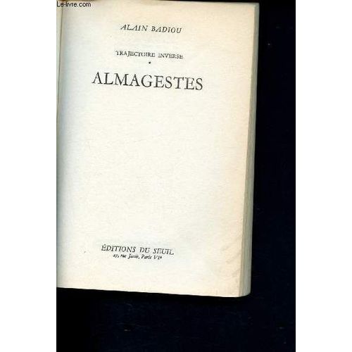 Trajectoire Inverse - Almagestes
