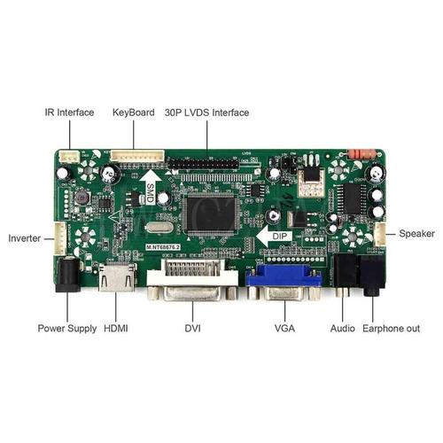 Kit de moniteur pour LP156WH4-TLN1 LP156WH4(TL)(N1) 1366X768 HDMI + VGA + DVI LCD LED, pilote de carte contrôleur 40 broches lvds