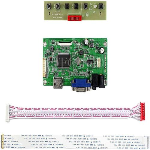 Kit de moniteur de carte de contrôle EDP pour LP156WHU-TPBH LP156WHU-TPE1/TPG1/TPH1 HDMI + VGA + Audio LCD LED, pilote de carte de contrôle