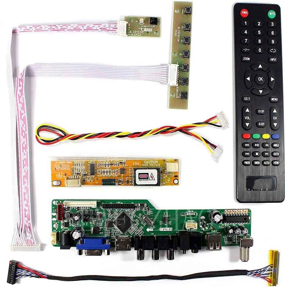 LP154WX4-TLA1 Kit de pilotes de carte contrôleur d'écran LCD LED, pour TV, HDMI, VGA, AV, USB, TLA4, TLA8, LP154WX4-TLA1, LP154WX4-TLA2, LP154WX4-TLA3, nouveauté