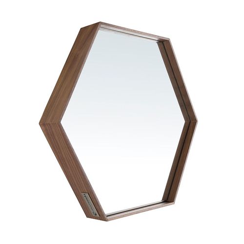 Miroir avec cadre en bois de noyer