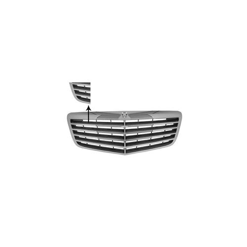 Grille De Calandre Noire Et Chrome Pour Mercedes Classe E W211 De 2002 À 2006