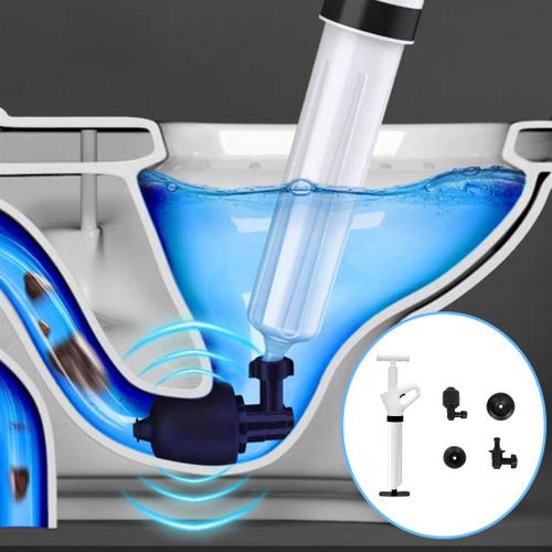 Dekaim Plongeur de Toilette Pompe à air de Toilette Drain Blaster Haute Pression Puissant Plongeur Tuyau Sabot drague dissolvant 