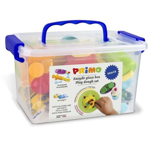 Primo 288bargf Kit De Pâte A Jouer Jouer Sans Gluten. Mallette Contenant 6 Bâtonnets Et 16 Accessoires ?Snack Bar?.