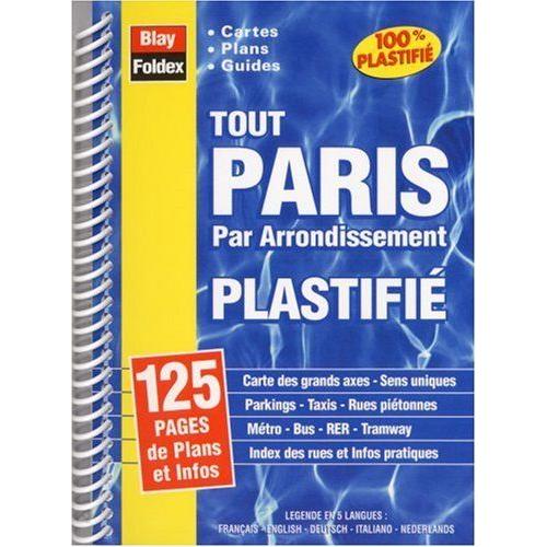 Tout Paris Par Arrondissement Plastifié