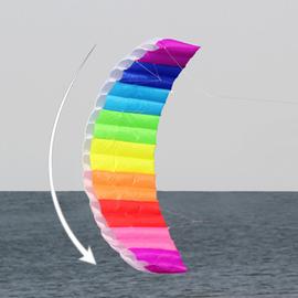 Stunt Puissance Cerf-Volant Gonflable Surf Durable Parafoil Arc-En-Parachute 