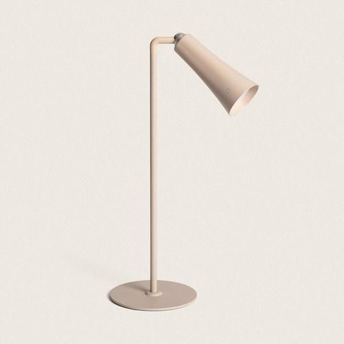 Lampe À Poser Led 3w Portable En Métal Avec Batterie Usb Rechargeable Bysta Camel