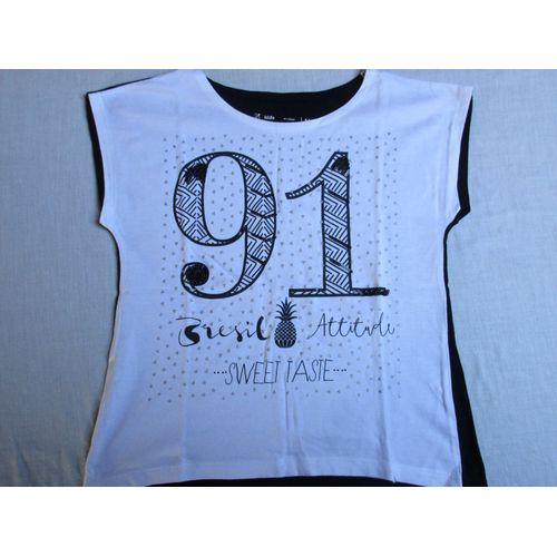 T-Shirt Blanc, 8 Ans