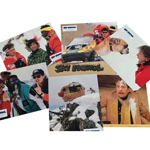 Ski Patrol : Jeu De 6 Photos D'exploitation Cinématographique - Format 21x27 Cm - De Richard Correll Avec Roger Rose, Yvette Nipar, T.K. Carter, Leslie Jordan - 1990