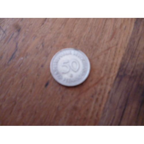 Lot De Trois Pièces De 50 Pfennigssallemagne Nickel Années 1950 1958 1981.