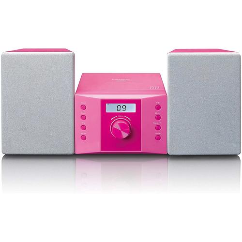 Lenco MC-013 Chaîne stéréo compacte pour Enfant avec Lecteur CD Rose