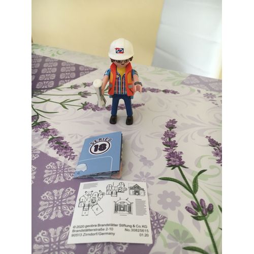 Playmobil 70369 : Séries 18 : Constructeur Architecte Avec Journal