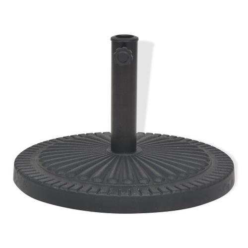 Pied Base Socle De Parasol Résine Rond Diamètre 38 Et 48 Mm Noir 14 Kg Helloshop26 2202088