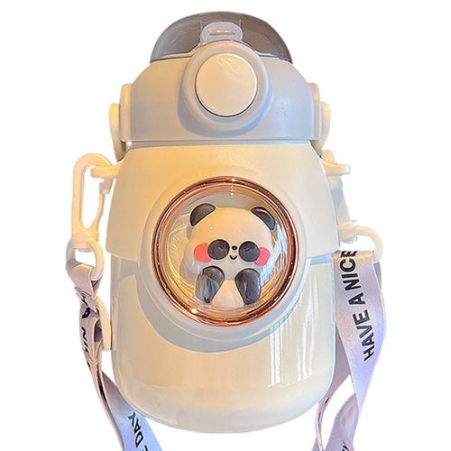 Bouteille D'eau Thermique Sans Bpa Avec Sangle Et Paille Gourde Isolée Gourde De Sport Pour Voyage Randonnée Vélo Course 700ml