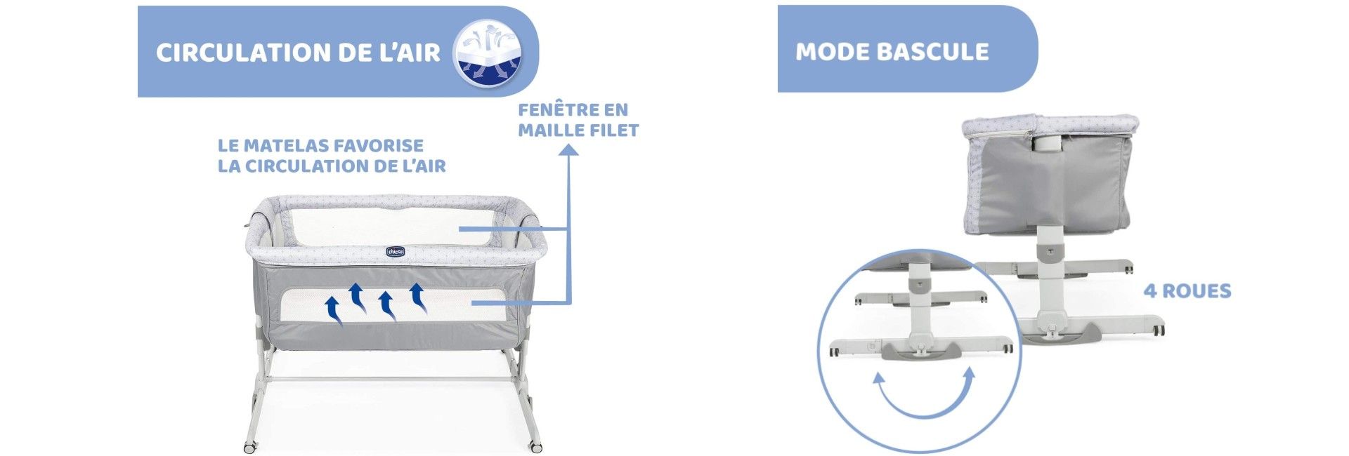 Berceau Cododo Chicco Next2me Dream Argent image 1 | Rakuten