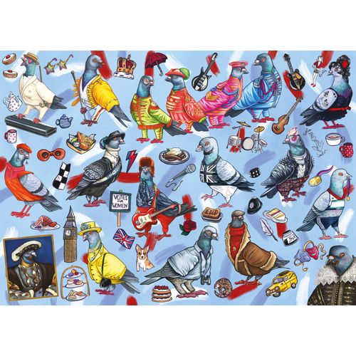 Pigeons Of Britain - Puzzle 1000 Pièces