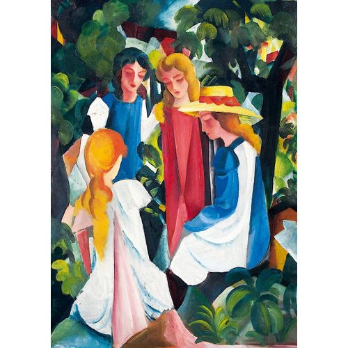 August Macke - Four Girls, 1913 - Puzzle 1000 Pièces