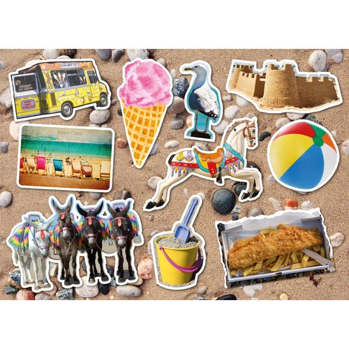 Puzzle Pièces Xxl - At The Seaside - Puzzle 12 Pièces