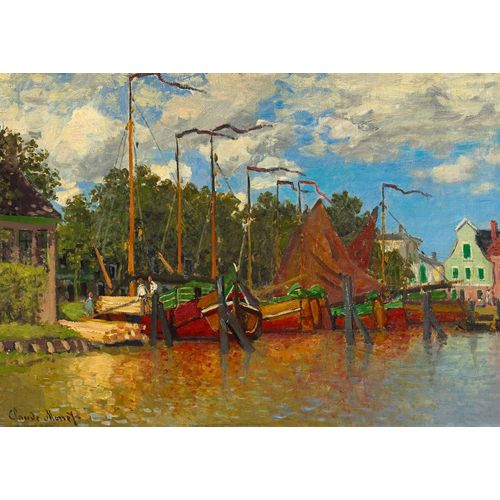 Claude Monet - Boats At Zaandam, 1871 - Puzzle 1000 Pièces