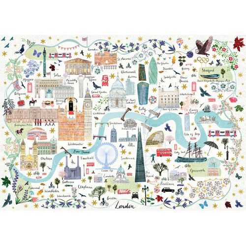 Map Of London - Puzzle 1000 Pièces