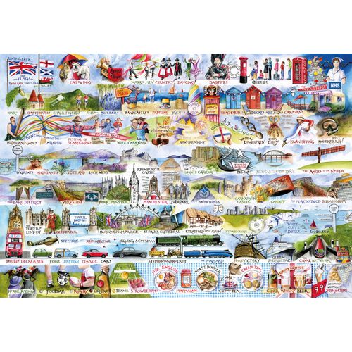 Cream Teas & Queuing - Puzzle 2000 Pièces