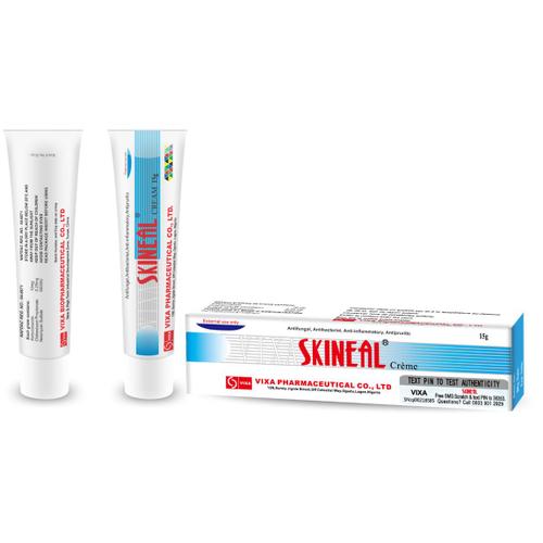 Vixa Skineal Cream - Crème Antifongique, Antibactérienne, Anti-Inflammatoire, Antiprurigineuse 