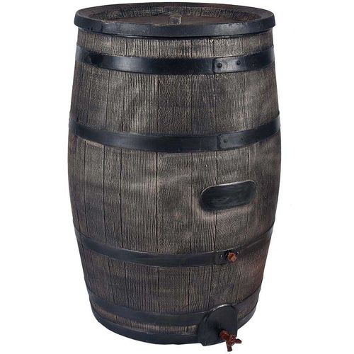 Récupérateur d'eau de pluie en polyéthylène avec robinet chromé Barrel 350 litres