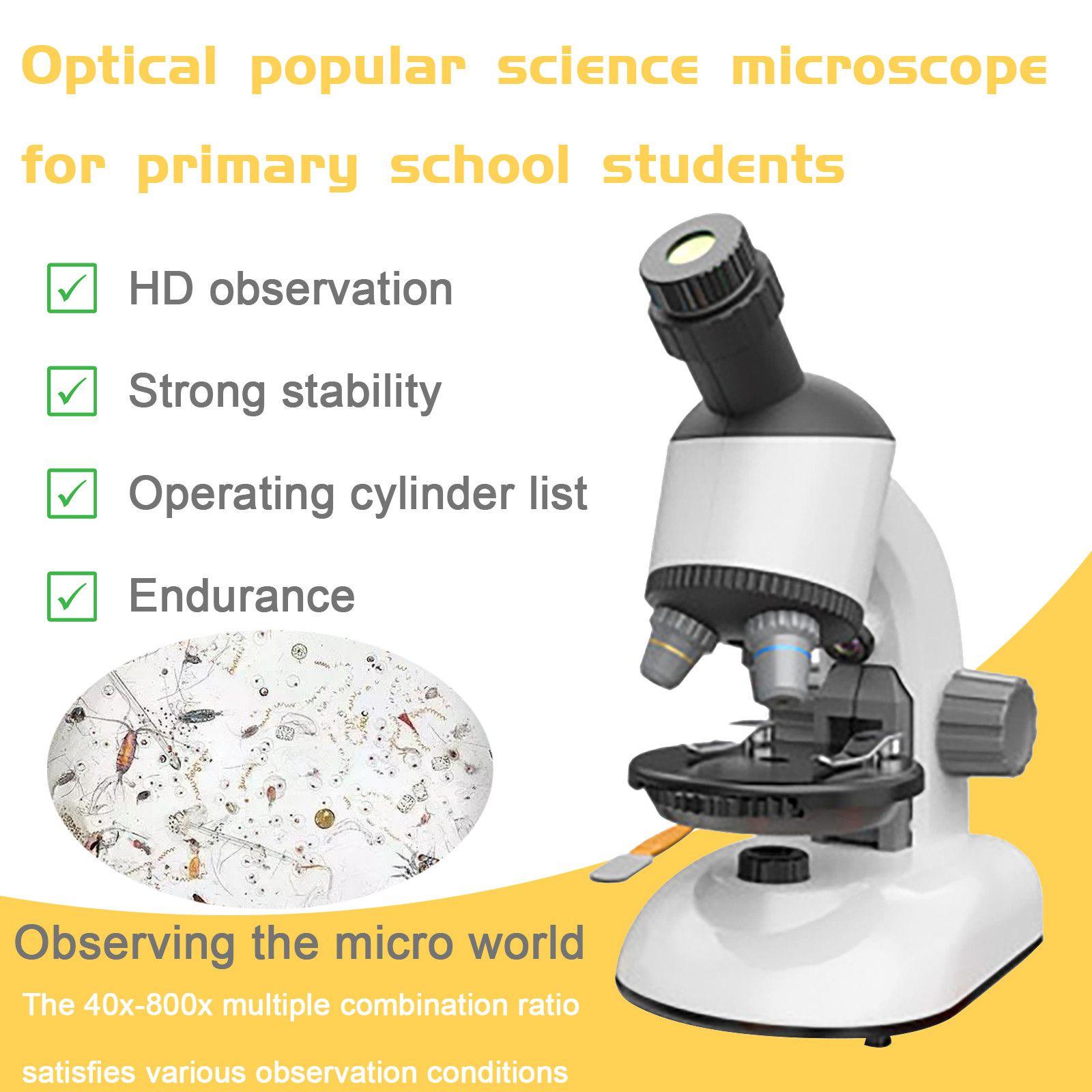 Microscope 40X-1200X, Microscope Professionnel Sûr, Plastique Pour