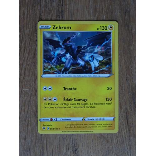 Zekrom 60/185 holo Values - MAVIN