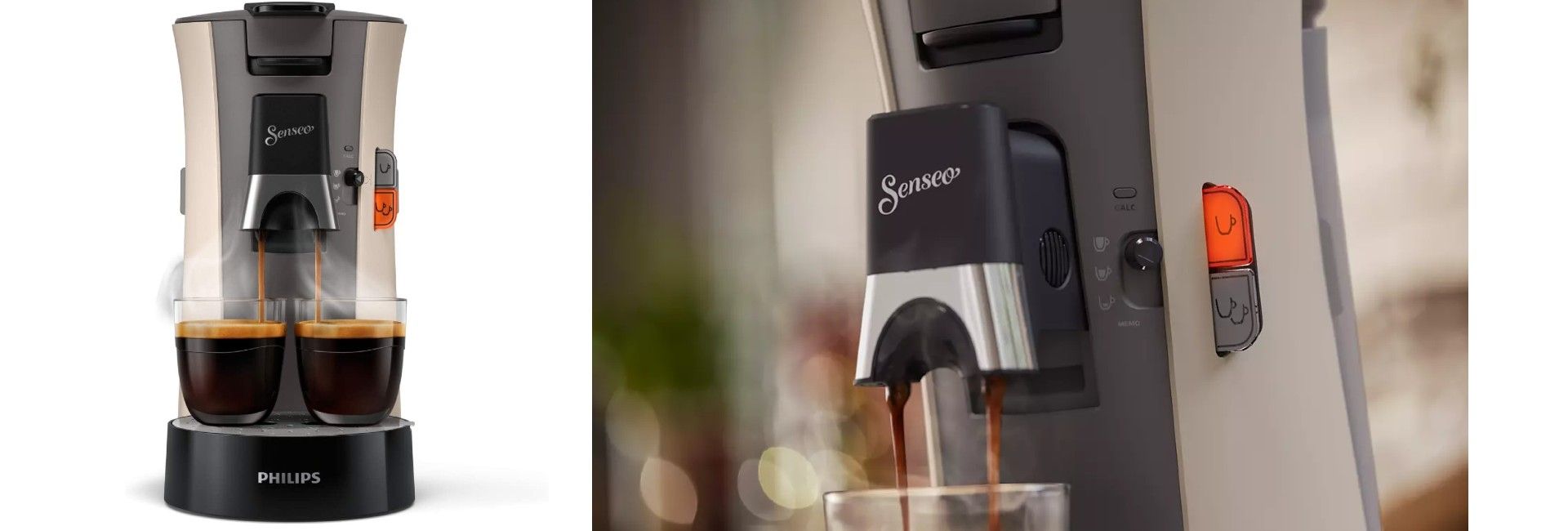 Philips CSA240/30 SENSEO Select Intensity Plus Fonction mmo Crema Plus Nougat image 1 | Rakuten